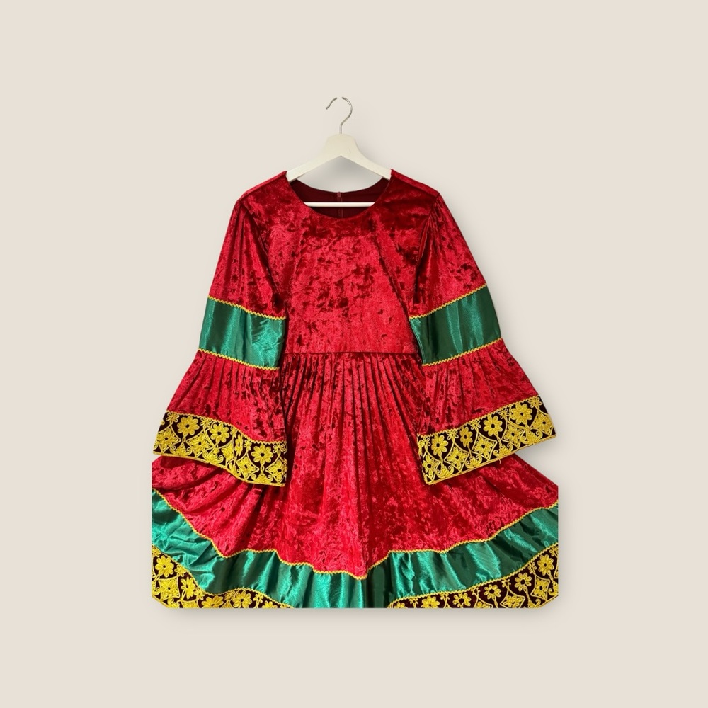Velvet Afghani Dress